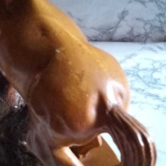 Vintage Mid- century Modern Large Hand carved Wood Rearing Horse Stallion Statue - Picture 14 of 16